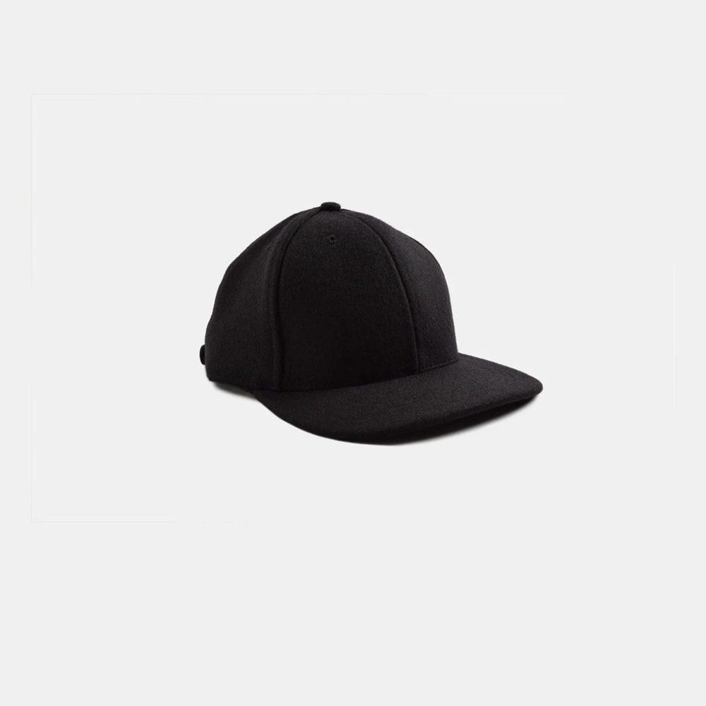 Dehen 1920 Black Baseball Cap, 100% Wool, Made in USA
